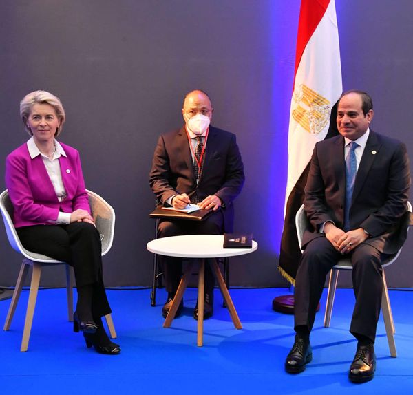 التقى السيد الرئيس عبد الفتاح السيسي اليوم في مدينة بريست الفرنسية مع السيدة أورسولا فون ديرلاين، رئيسة المفوضية الأوروبية.