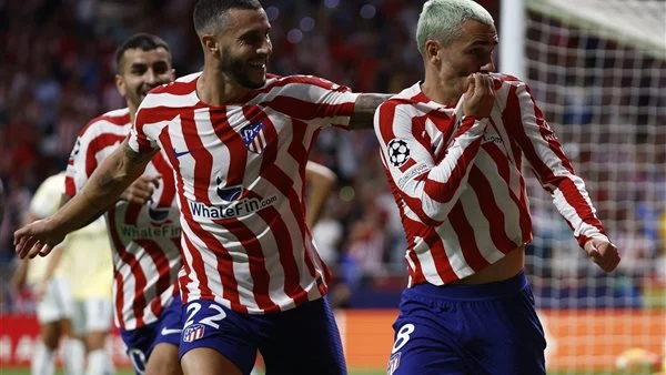 أتلتيكو مدريد يكتسح بورتو بصعوبه بثنائيه لهدف في دوري أبطال أوروبا.
