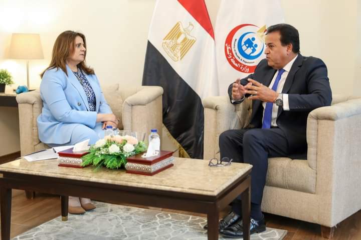 وزير الصحة يستقبل وزيرة الهجرة لبحث آليات تنفيذ مطالب الأطباء المصريين بالخارج