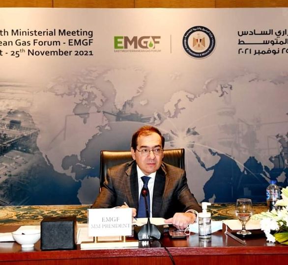 كلمة وزير البترول والثروة المعدنية خلال رئاسته الاجتماع الوزاري السادس لمنتدى غاز شرق المتوسط