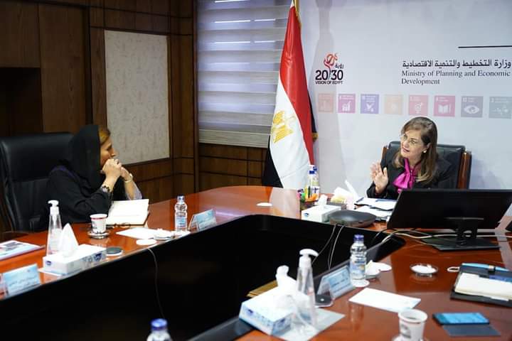 وزيرة التخطيط والتنمية الاقتصادية تلتقي سفيرة الإمارات العربية المتحدة في القاهرة   
