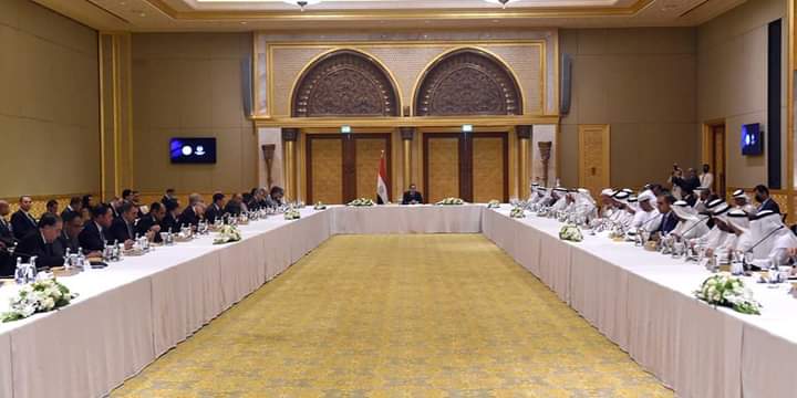 في مستهل زيارته إلى دولة الإمارات:  رئيس الوزراء يلتقي  أكثر من  30 من كبار المستثمرين الاماراتيين للتعريف بالفرص الاستثمارية على أرض مصر وجذب المزيد من الاستثمارات