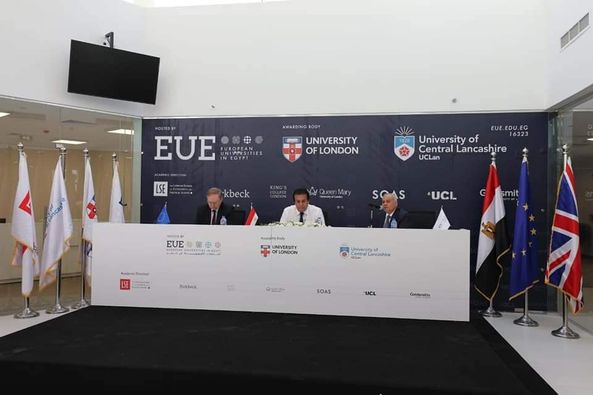 وزير التعليم العالي وسفير الاتحاد الأوروبي يتفقدان مقر مؤسسة الجامعات الاوروبية بالعاصمة الإدارية الجديدة 