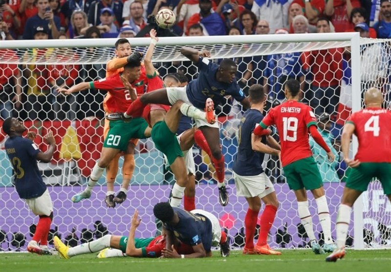فرنسا تفوز علي المغرب بثنائية نظيفة في مباراة تاريخيه وتواجه الأرجنتين في نهائي كأس العالم قطر 2022.