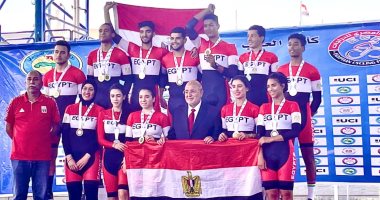 منتخب الدراجات يحصد 8 ميداليات فى اليوم الثالث للبطولة العربية بالقاهرة.