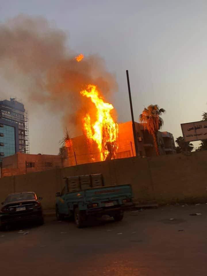 : السيطرة على حريق مستشفي حميات امبابة بدون اى مصابين