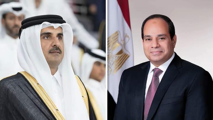 استقبل السيد الرئيس عبد الفتاح السيسي اليوم الشيخ تميم بن حمد آل ثاني، أمير دولة قطر، الذي يقوم بزيارة لمصر.