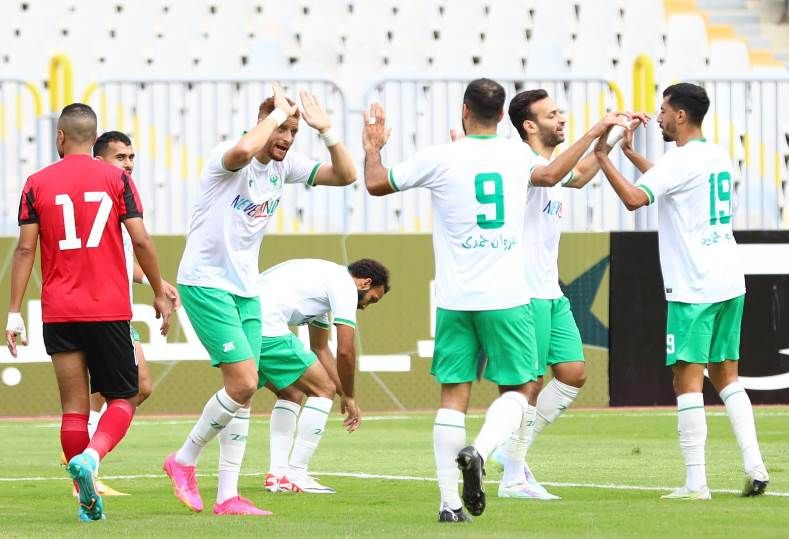 المصري يكتسح الداخليه بثلاثية مقابل هدف في الدوري.