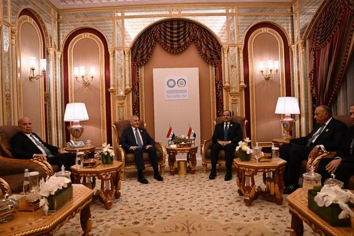 التقى السيد الرئيس عبد الفتاح السيسي اليوم في الرياض مع الرئيس العراقي عبد اللطيف رشيد