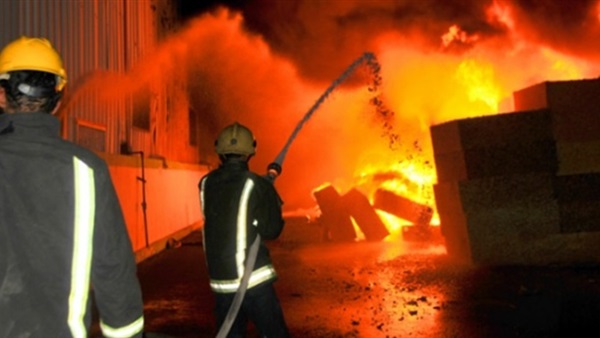 إصابة 8 فى حريق سوبر ماركت بالإسكندرية