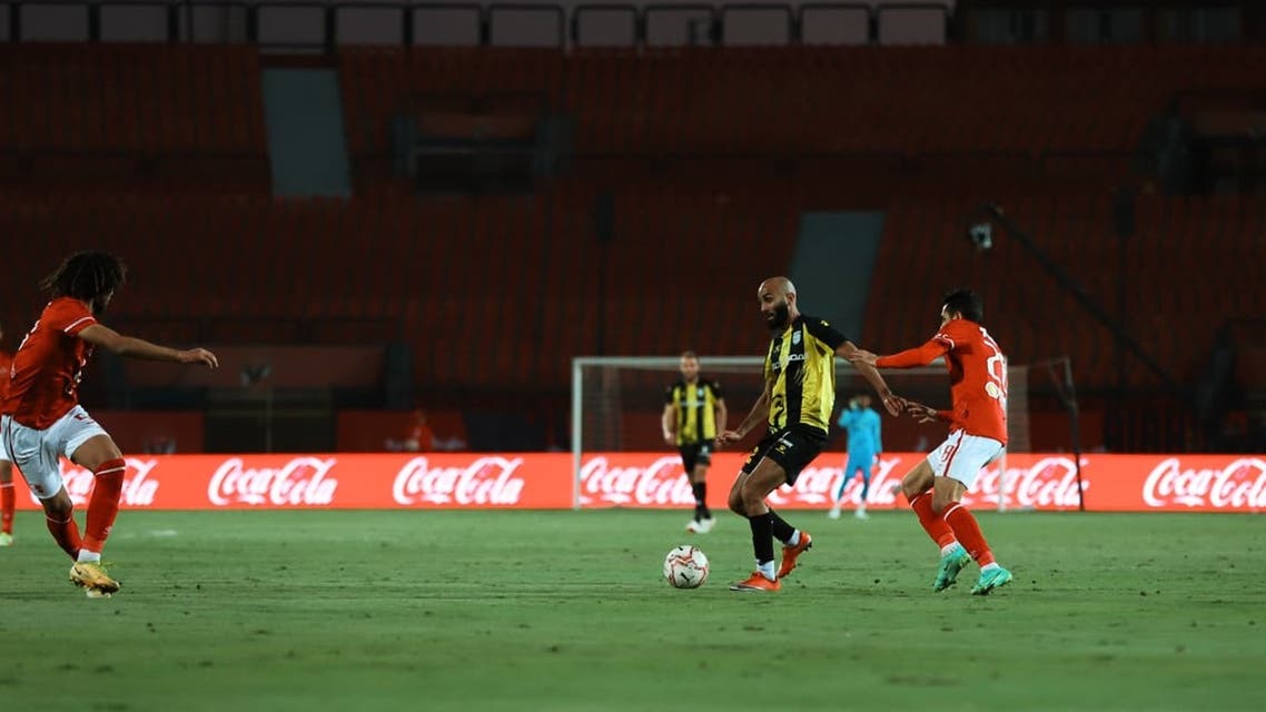 الأهلي يتعادل أيجابياً مع المقاولون العرب في كأس الرابطة المصرية.