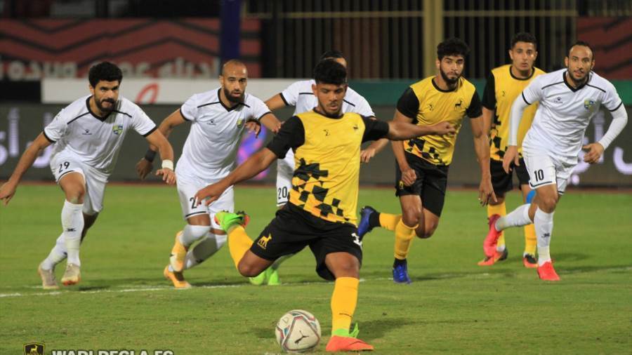  وادي دجلة يفوز بصعوبه علي المقاولون العرب بثنائية لهدف في الدوري.