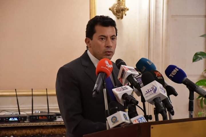 وزير الرياضة يشهد المؤتمر الصحفي للإعلان عن تفاصيل استضافة مصر لبطولة العالم لدراجات المضمار للناشئين ٢٠٢١.