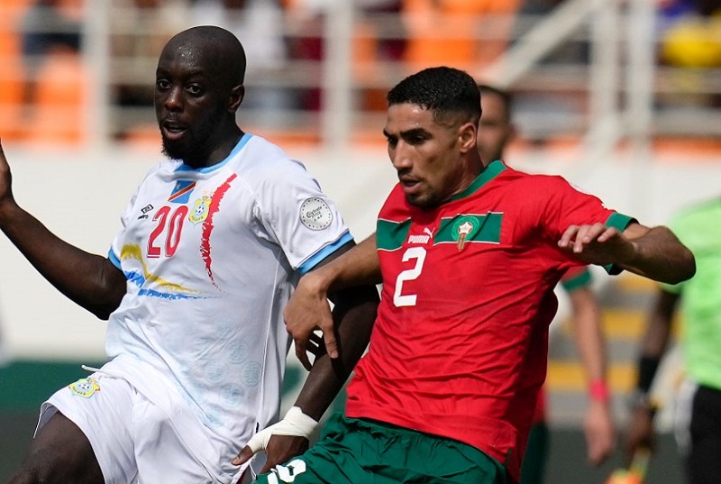 منتخب المغرب يتعادل أيجابياً مع الكونغو في كأس الأمم الأفريقية.
