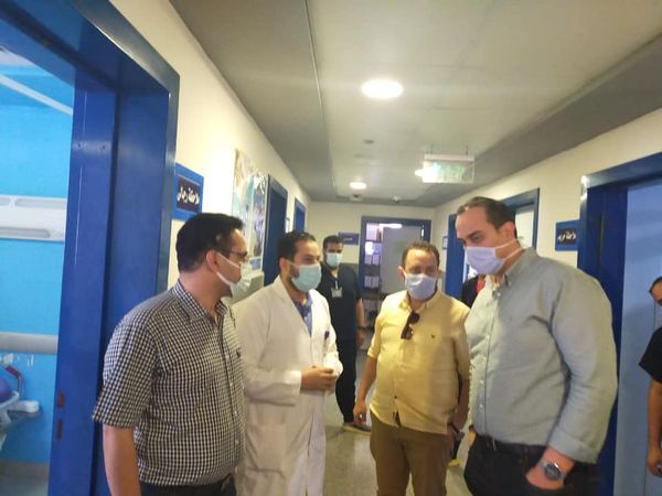 خلال الجولة الميدانية لمتابعة الاستعدادات النهائية للتشغيل الكامل لمنظومة التأمين الصحي الشامل بجنوب سيناء