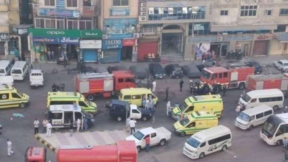 وفاة 7 مصابين بكورونا في حريق هائل بإحدى المستشفيات الخاصة بالإسكندرية