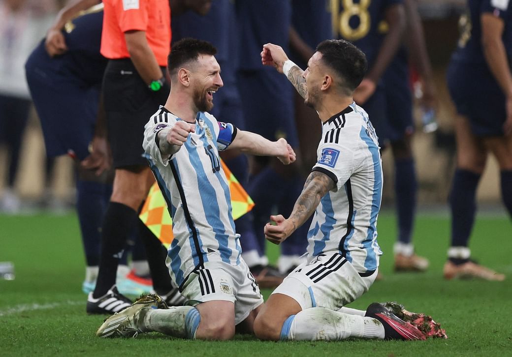 الأرجنتين تفوز على فرنسا بركلات الترجيح وتتوج بطلاً لكأس العالم قطر 2022.