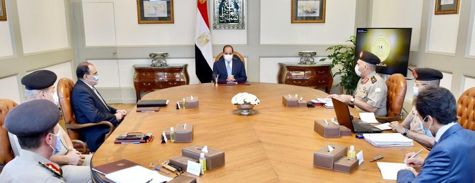 اجتمع السيد الرئيس عبد الفتاح السيسي اليوم مع اللواء أمير سيد أحمد مستشار رئيس الجمهورية