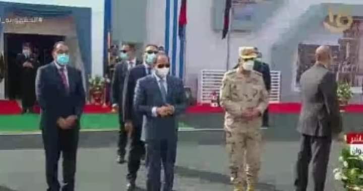 الرئيس السيسى يفتتح مصنع اليوريا ونترات الأمونيا بمنطقة كيما بأسوان