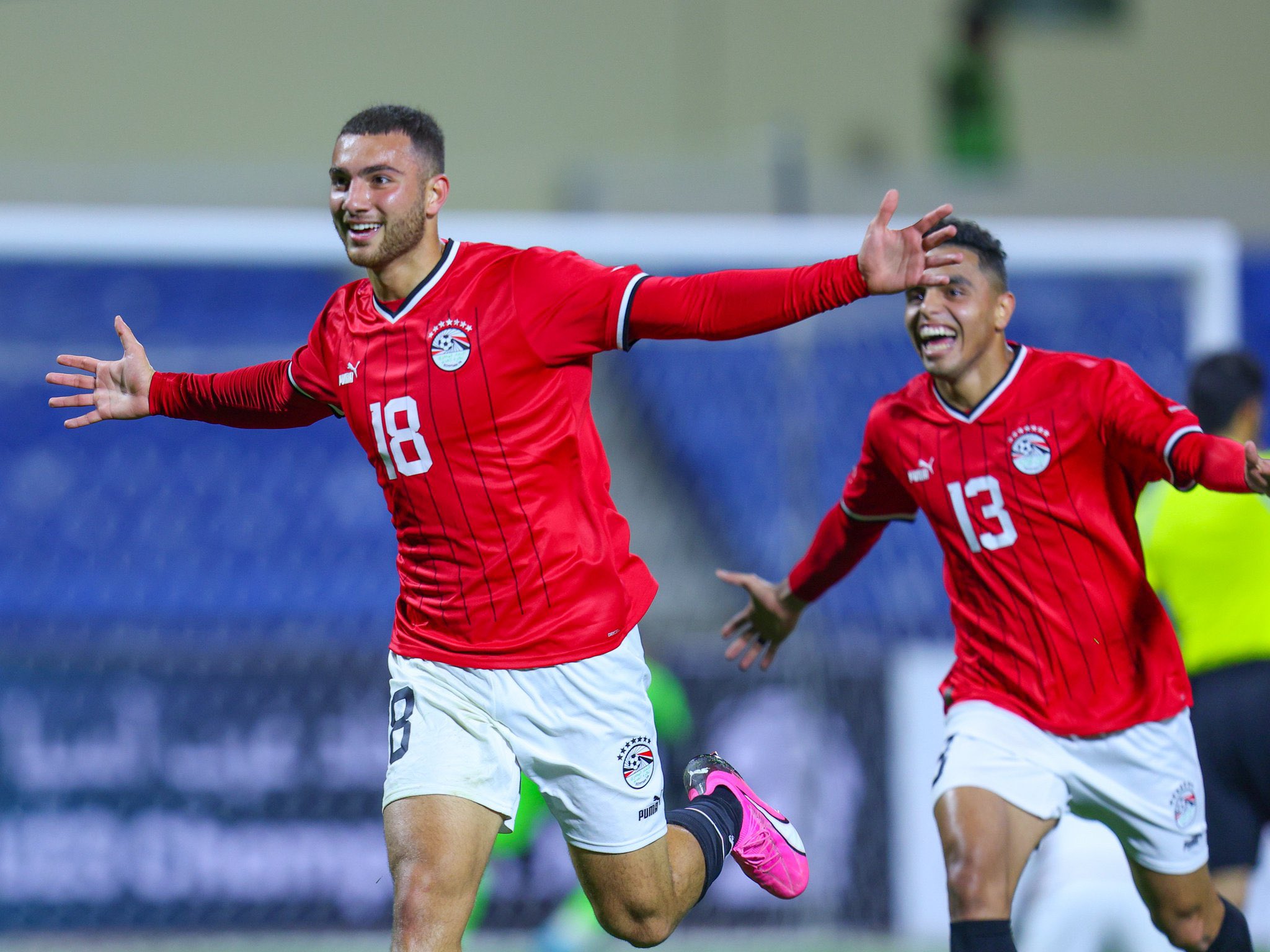 منتخب مصر يفوز على الإمارات بهدف بلال مظهر في بطولة غرب آسيا تحت 23 عاماً. 