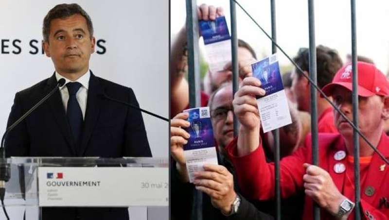 وزير الداخليه الفرنسي يعتذر رسمياً عن فوضى نهائي دوري أبطال أوروبا.